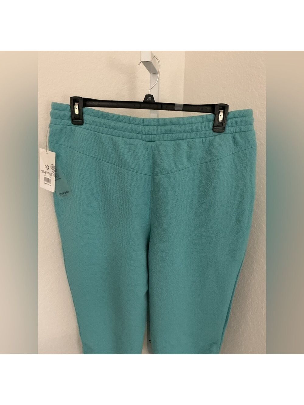 Nine West teal Active textured joggers Woman’s size 1X new with tags - Picture 13 of 14